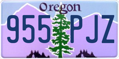 OR license plate 955PJZ