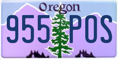 OR license plate 955POS