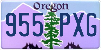 OR license plate 955PXG