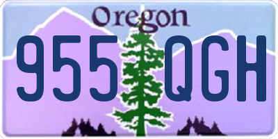 OR license plate 955QGH