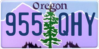 OR license plate 955QHY