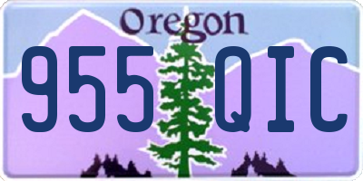 OR license plate 955QIC