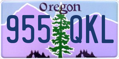 OR license plate 955QKL