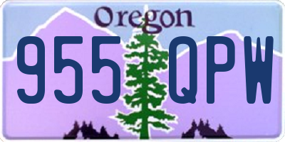 OR license plate 955QPW
