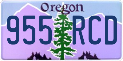 OR license plate 955RCD