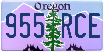 OR license plate 955RCE