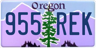 OR license plate 955REK