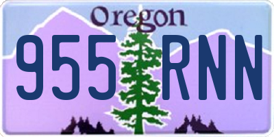 OR license plate 955RNN