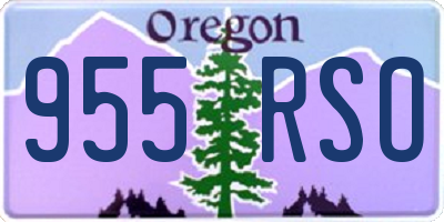 OR license plate 955RSO