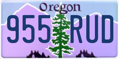 OR license plate 955RUD