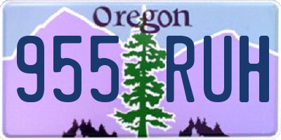 OR license plate 955RUH
