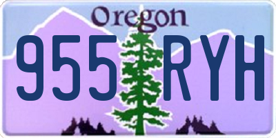 OR license plate 955RYH