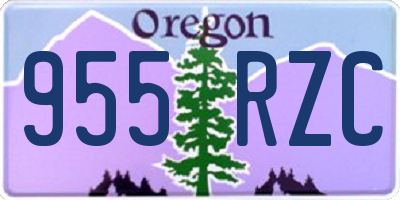OR license plate 955RZC