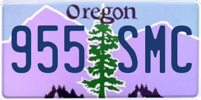 OR license plate 955SMC