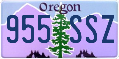 OR license plate 955SSZ