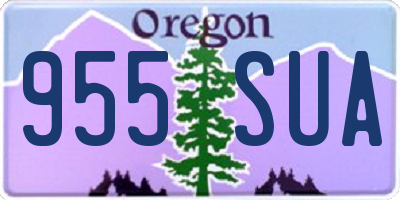 OR license plate 955SUA