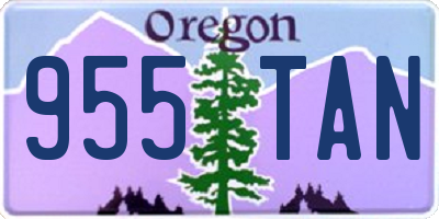 OR license plate 955TAN