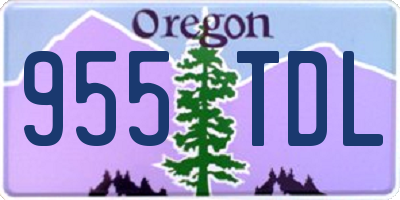 OR license plate 955TDL