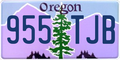 OR license plate 955TJB
