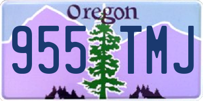 OR license plate 955TMJ