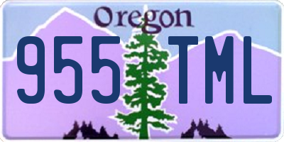OR license plate 955TML