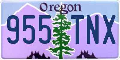 OR license plate 955TNX