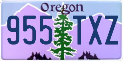 OR license plate 955TXZ