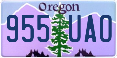 OR license plate 955UAO
