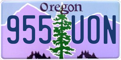 OR license plate 955UON