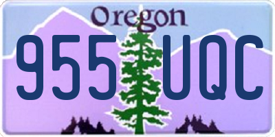 OR license plate 955UQC