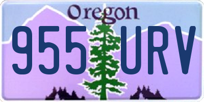 OR license plate 955URV