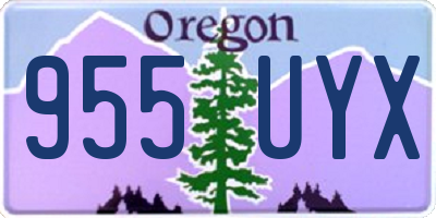 OR license plate 955UYX
