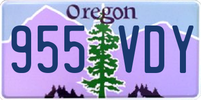 OR license plate 955VDY