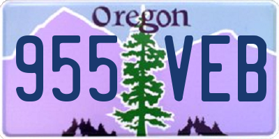 OR license plate 955VEB