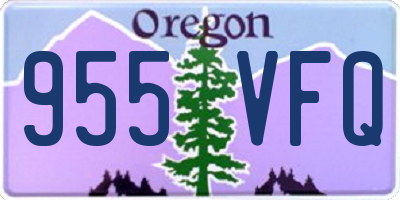 OR license plate 955VFQ