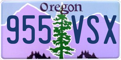 OR license plate 955VSX