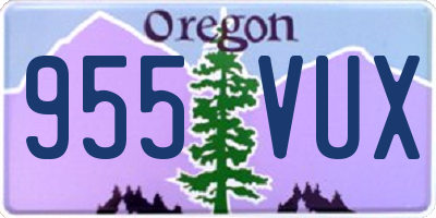 OR license plate 955VUX