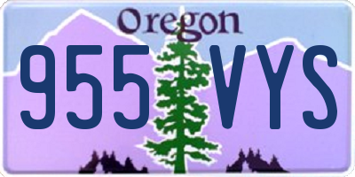 OR license plate 955VYS