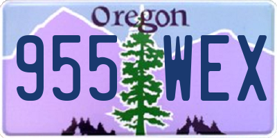 OR license plate 955WEX