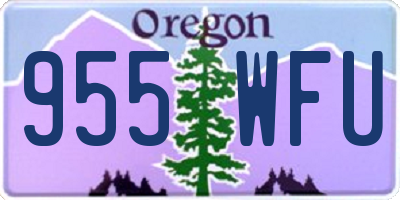 OR license plate 955WFU