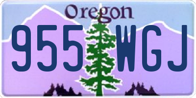 OR license plate 955WGJ