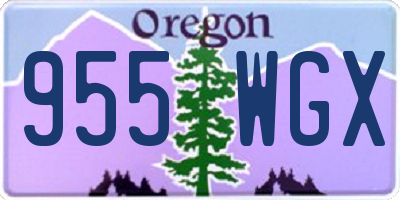 OR license plate 955WGX