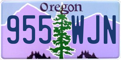 OR license plate 955WJN