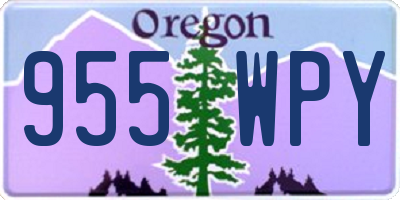 OR license plate 955WPY