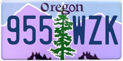 OR license plate 955WZK
