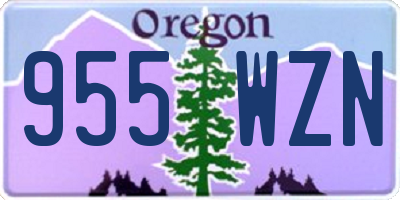 OR license plate 955WZN