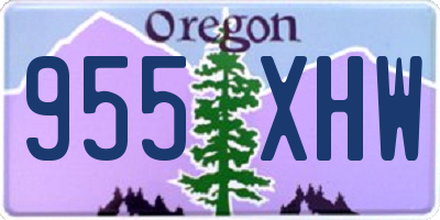 OR license plate 955XHW