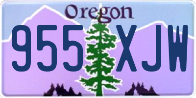 OR license plate 955XJW