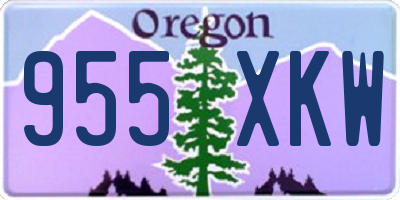 OR license plate 955XKW