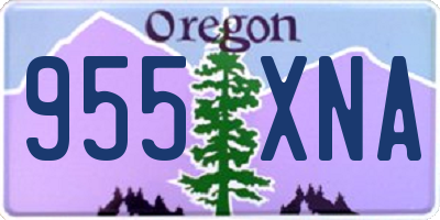 OR license plate 955XNA